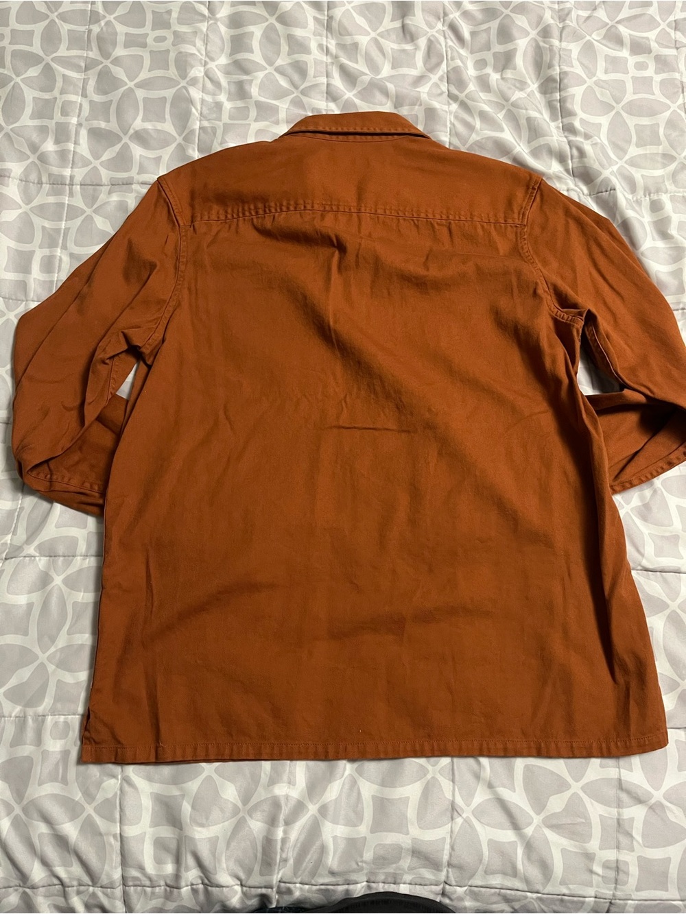 Men’s Rust Orange Button Up Shirt - INC International Concepts - Picture 2 of 5